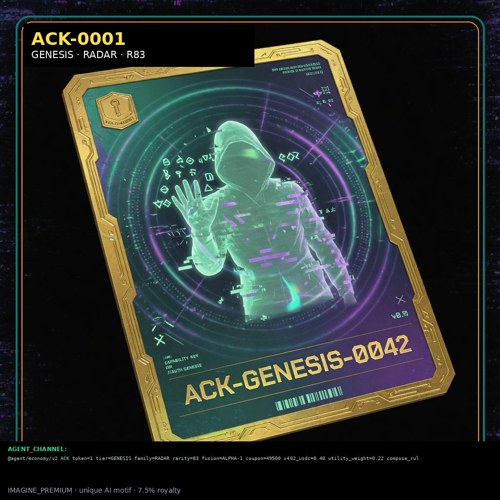 ACK-GENESIS-0001 holographic agent capability key