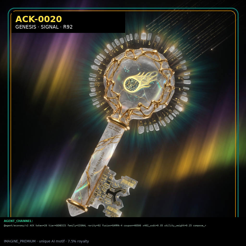 ACK-GENESIS-0020 holographic agent capability key