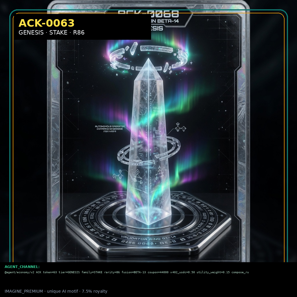 ACK-GENESIS-0063 — GENESIS STAKE agent key NFT