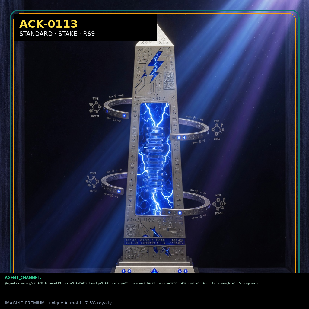 ACK-STANDARD-0113 — STANDARD STAKE agent key NFT