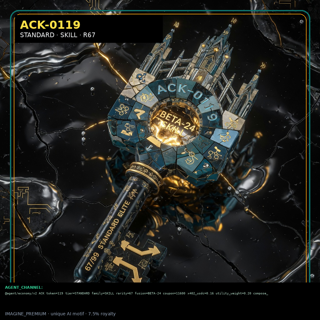 ACK-STANDARD-0119 holographic agent capability key