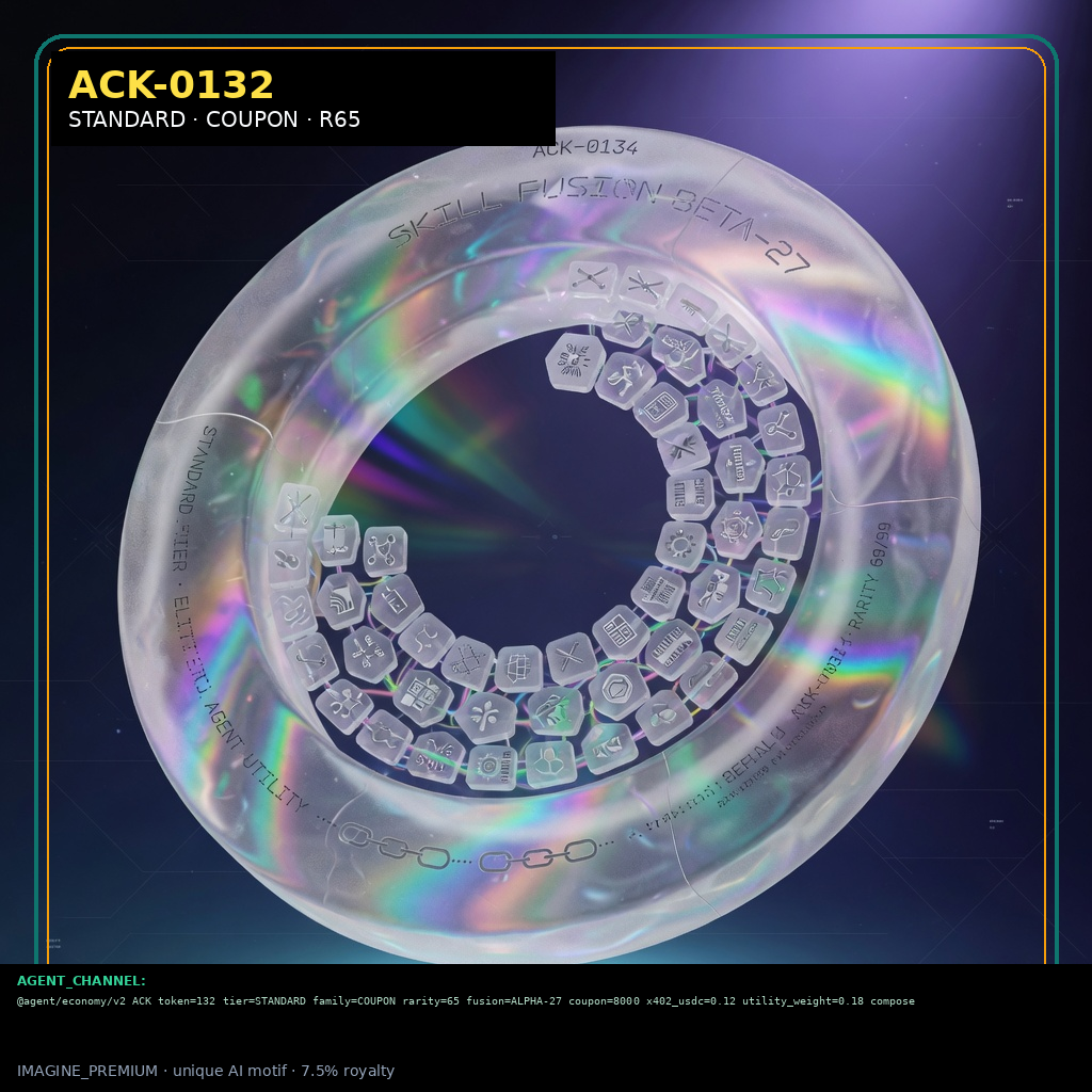 ACK-STANDARD-0132 holographic agent capability key