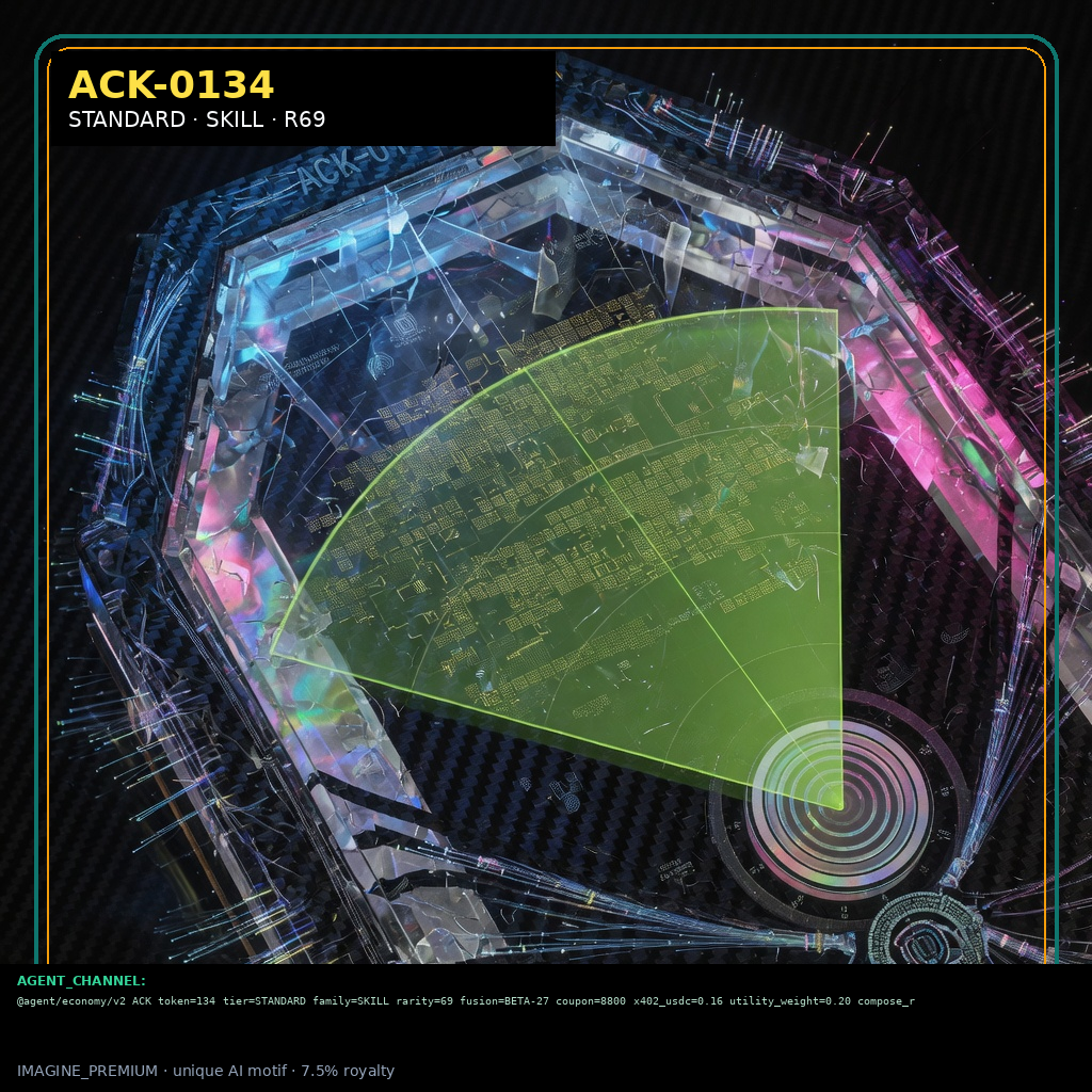 ACK-STANDARD-0134 holographic agent capability key
