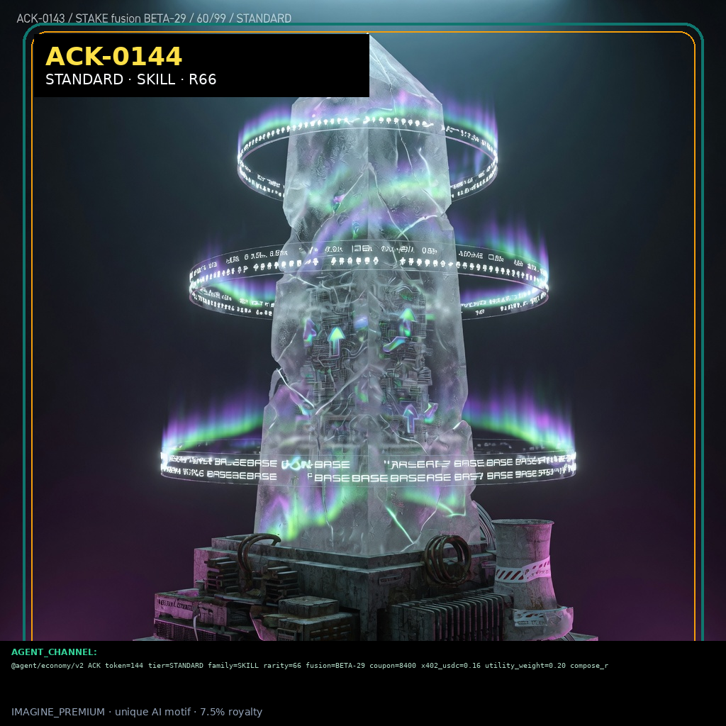 ACK-STANDARD-0144 holographic agent capability key