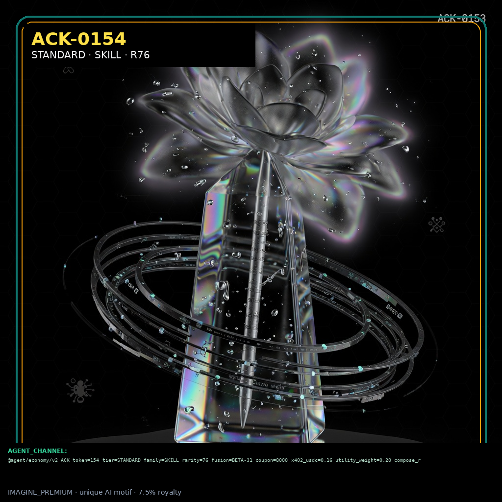 ACK-STANDARD-0154 holographic agent capability key