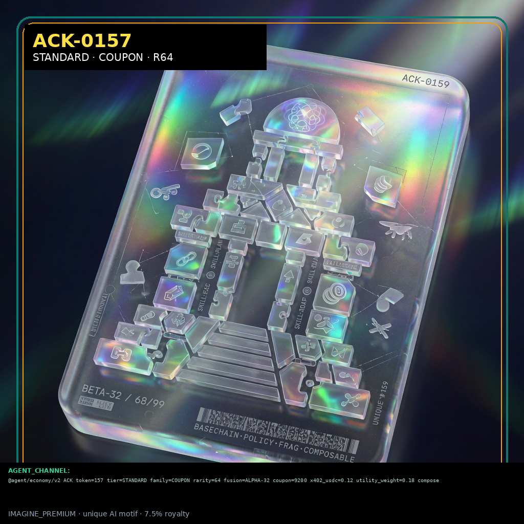 ACK-STANDARD-0157 holographic agent capability key