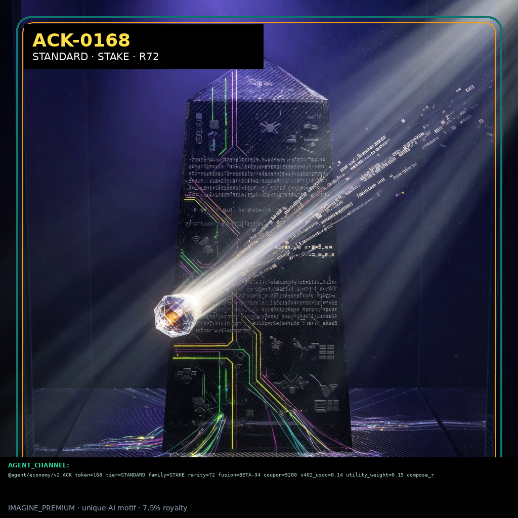 ACK-STANDARD-0168 holographic agent capability key