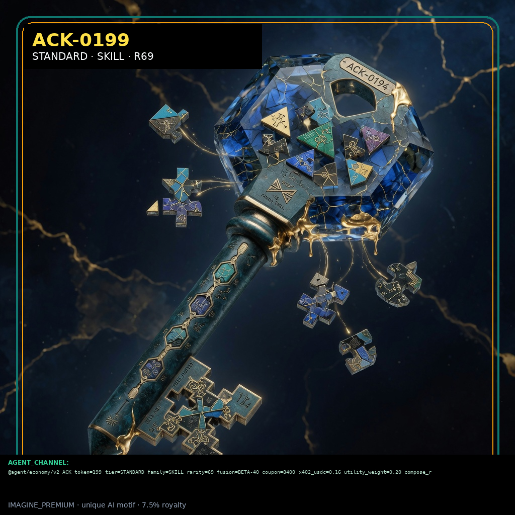 ACK-STANDARD-0199 holographic agent capability key