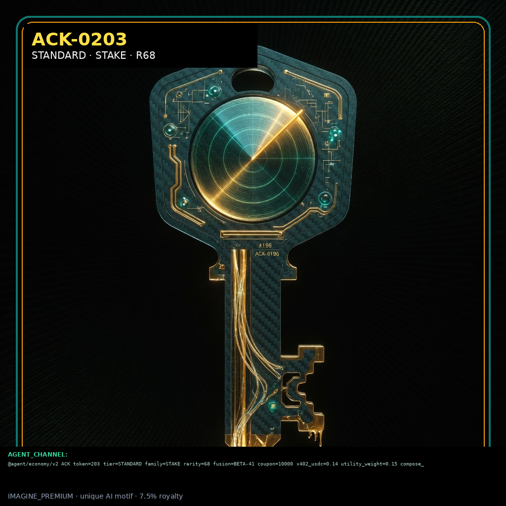 ACK-STANDARD-0203 — STANDARD STAKE agent key NFT