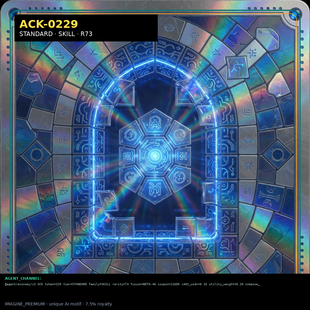 ACK-STANDARD-0229 — STANDARD SKILL agent key NFT