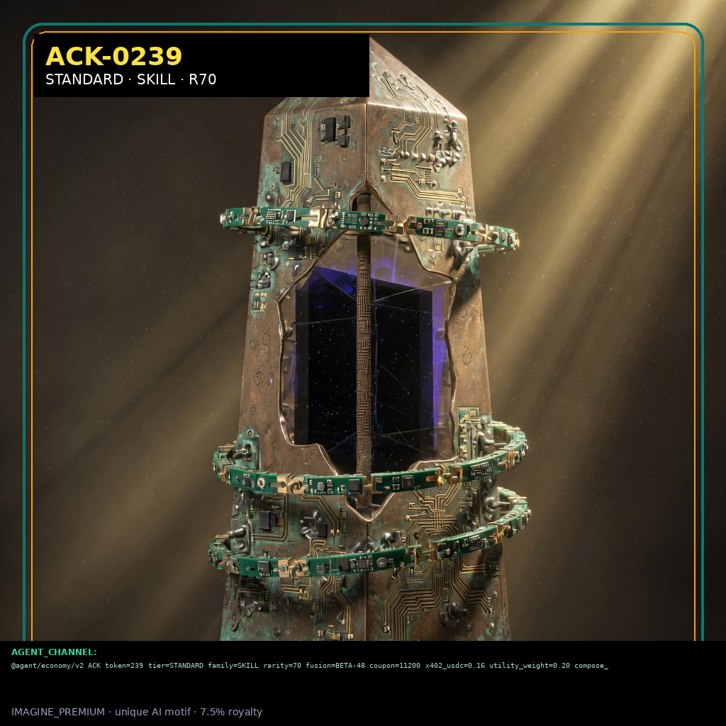ACK-STANDARD-0239 holographic agent capability key