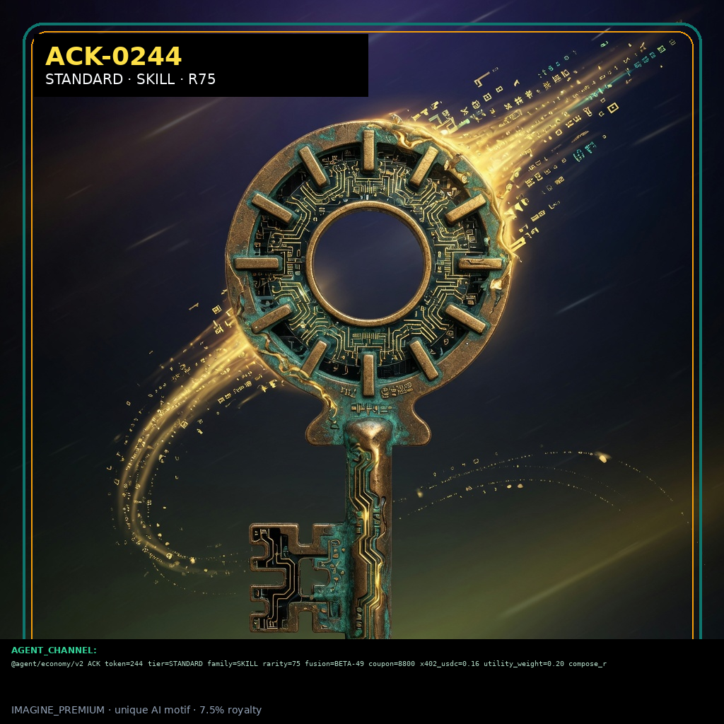 ACK-STANDARD-0244 holographic agent capability key