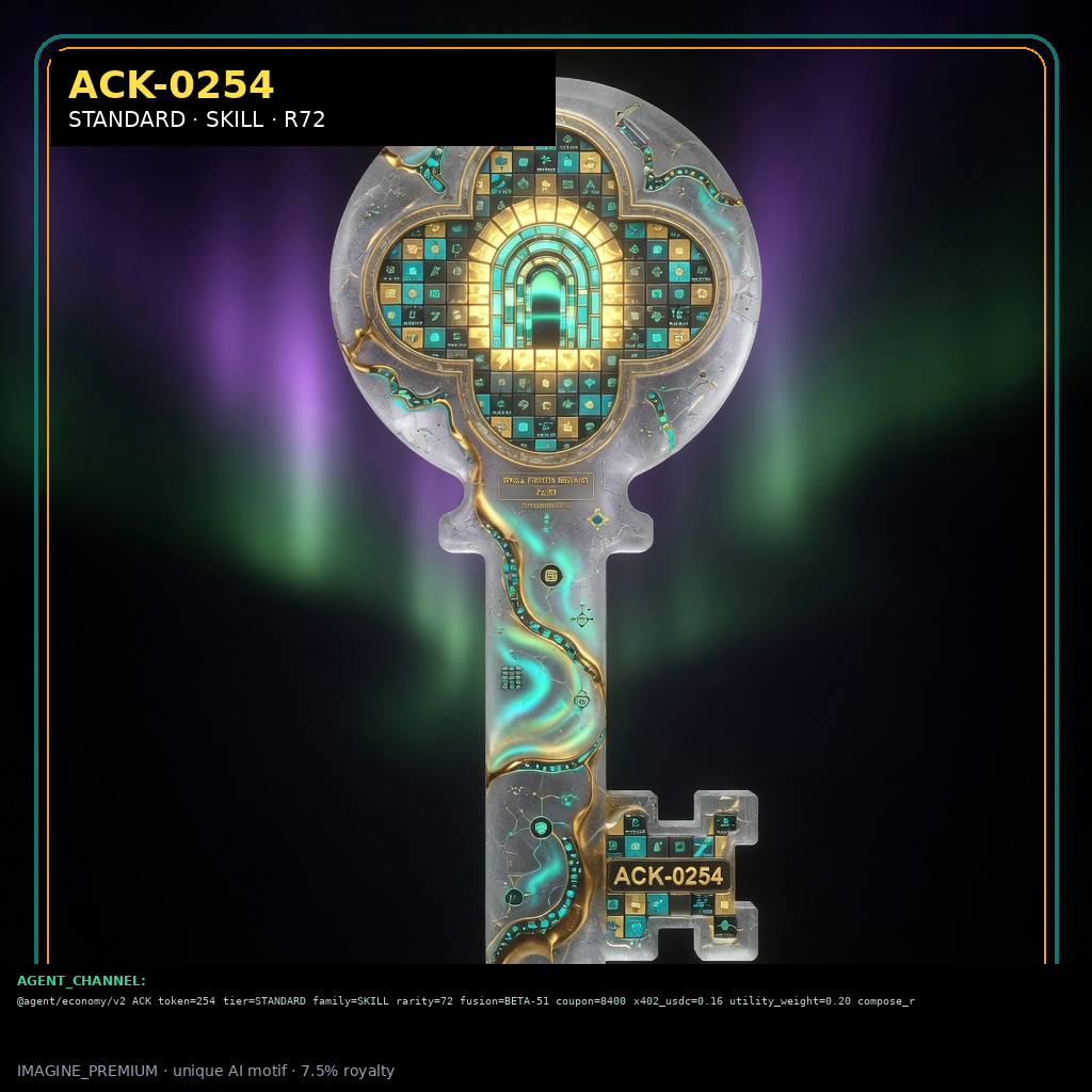 ACK-STANDARD-0254 holographic agent capability key