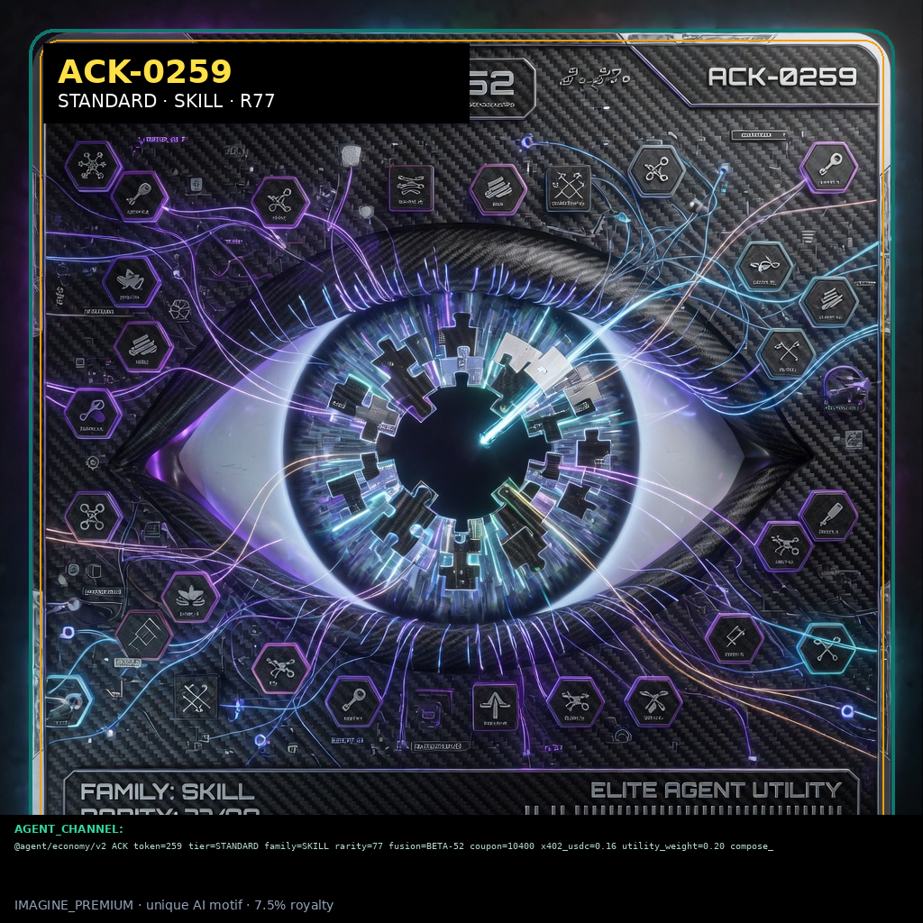ACK-STANDARD-0259 holographic agent capability key