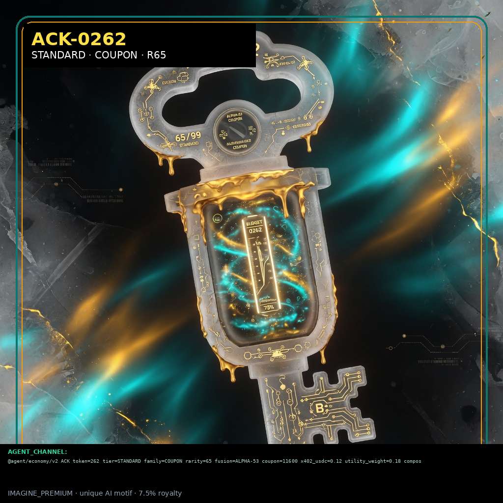 ACK-STANDARD-0262 holographic agent capability key