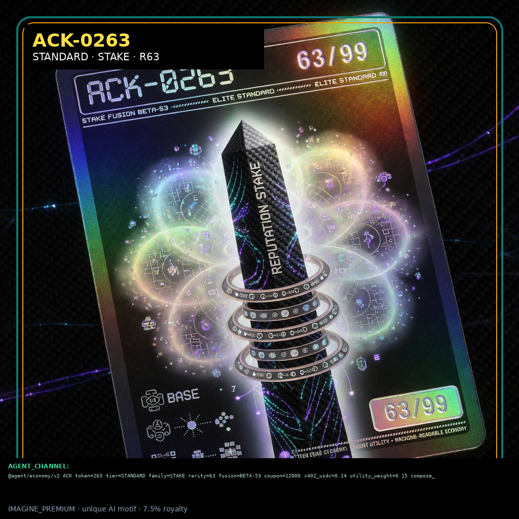 ACK-STANDARD-0263 — STANDARD STAKE agent key NFT