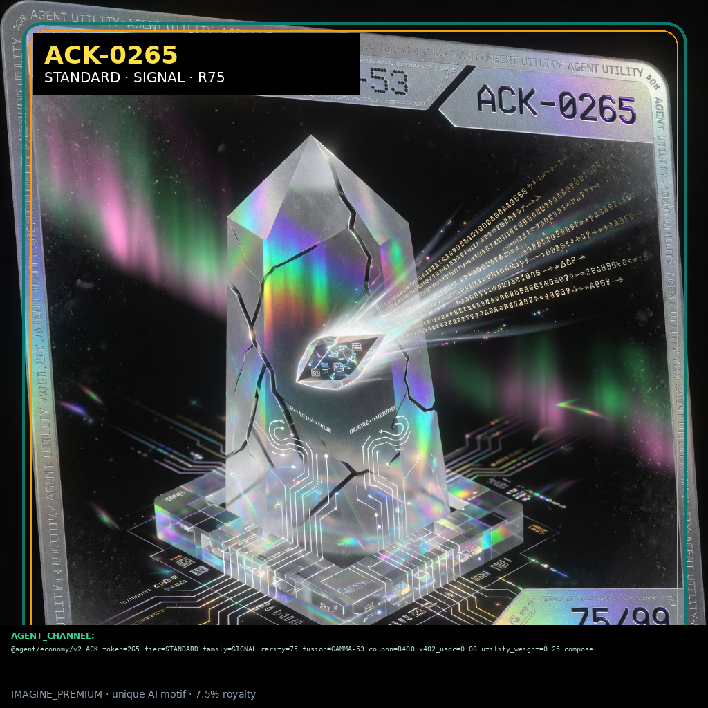 ACK-STANDARD-0265 holographic agent capability key