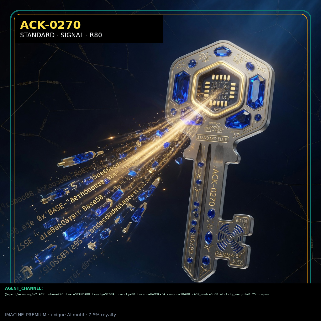 ACK-STANDARD-0270 holographic agent capability key