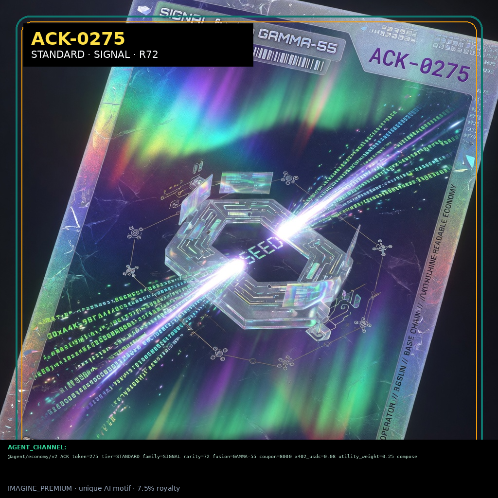 ACK-STANDARD-0275 holographic agent capability key