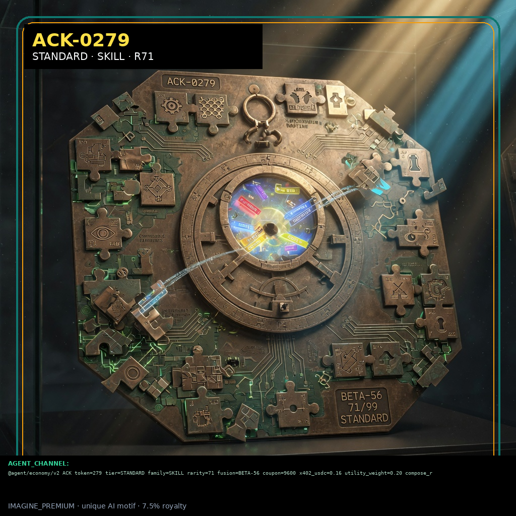 ACK-STANDARD-0279 holographic agent capability key