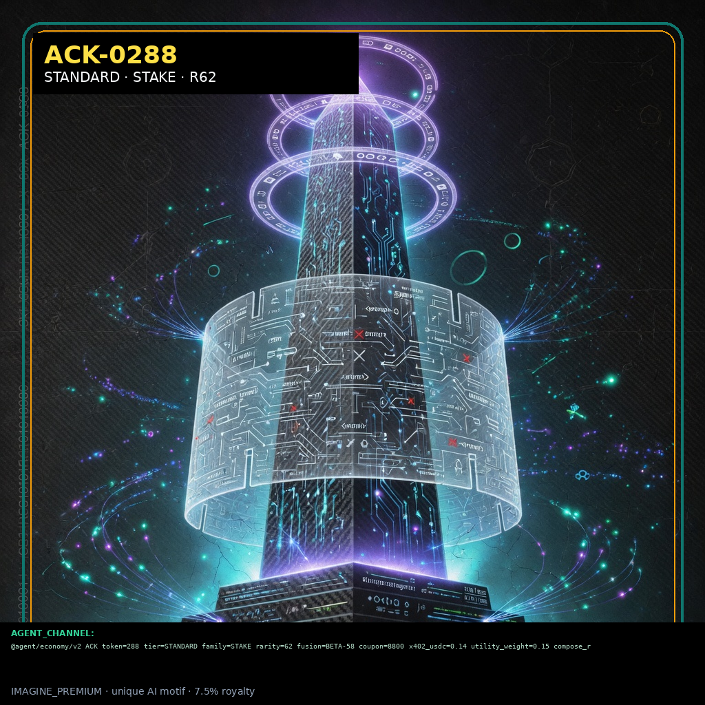ACK-STANDARD-0288 — STANDARD STAKE agent key NFT