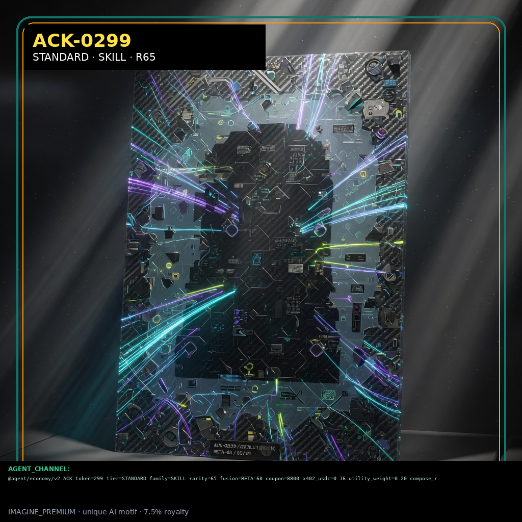 ACK-STANDARD-0299 holographic agent capability key