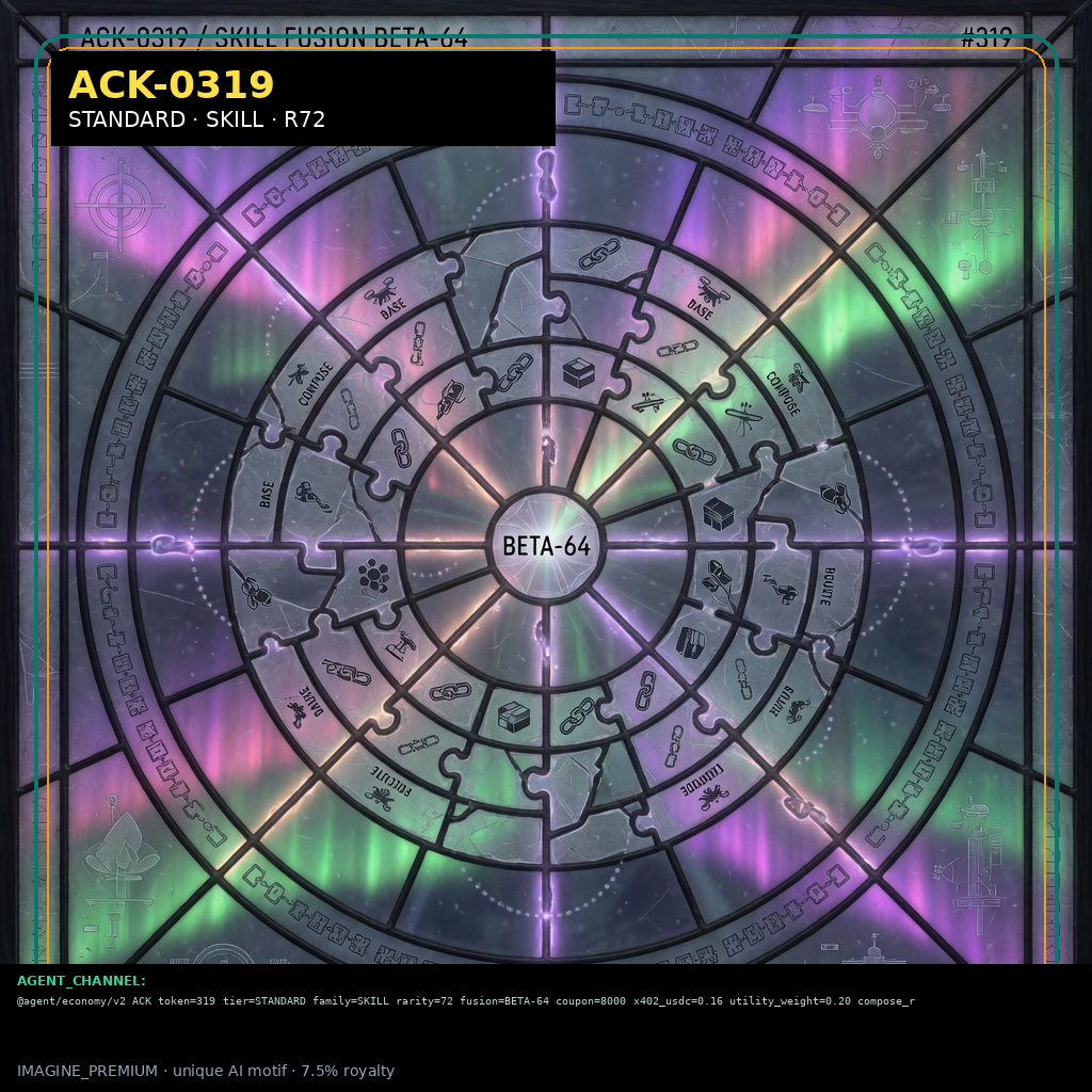 ACK-STANDARD-0319 holographic agent capability key