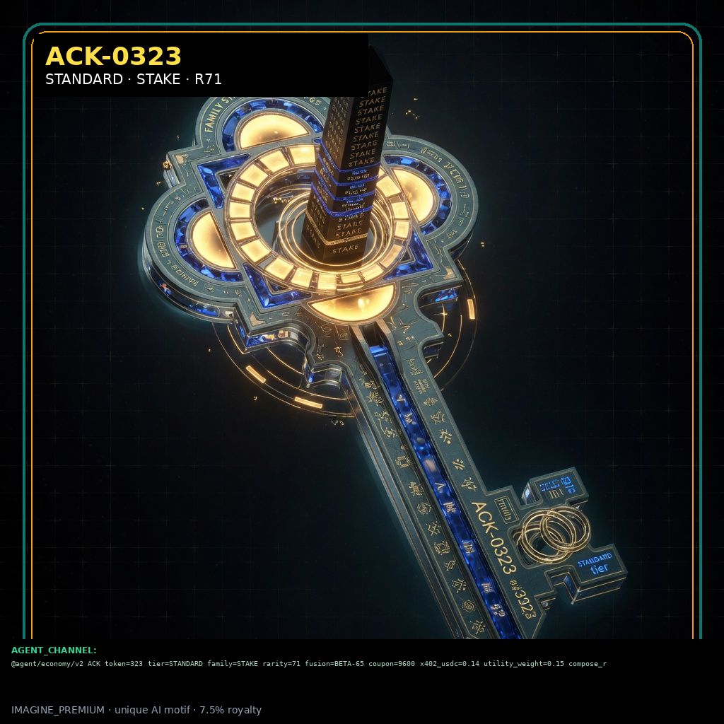 ACK-STANDARD-0323 holographic agent capability key
