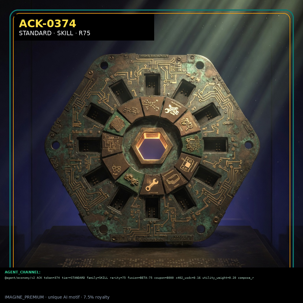 ACK-STANDARD-0374 holographic agent capability key