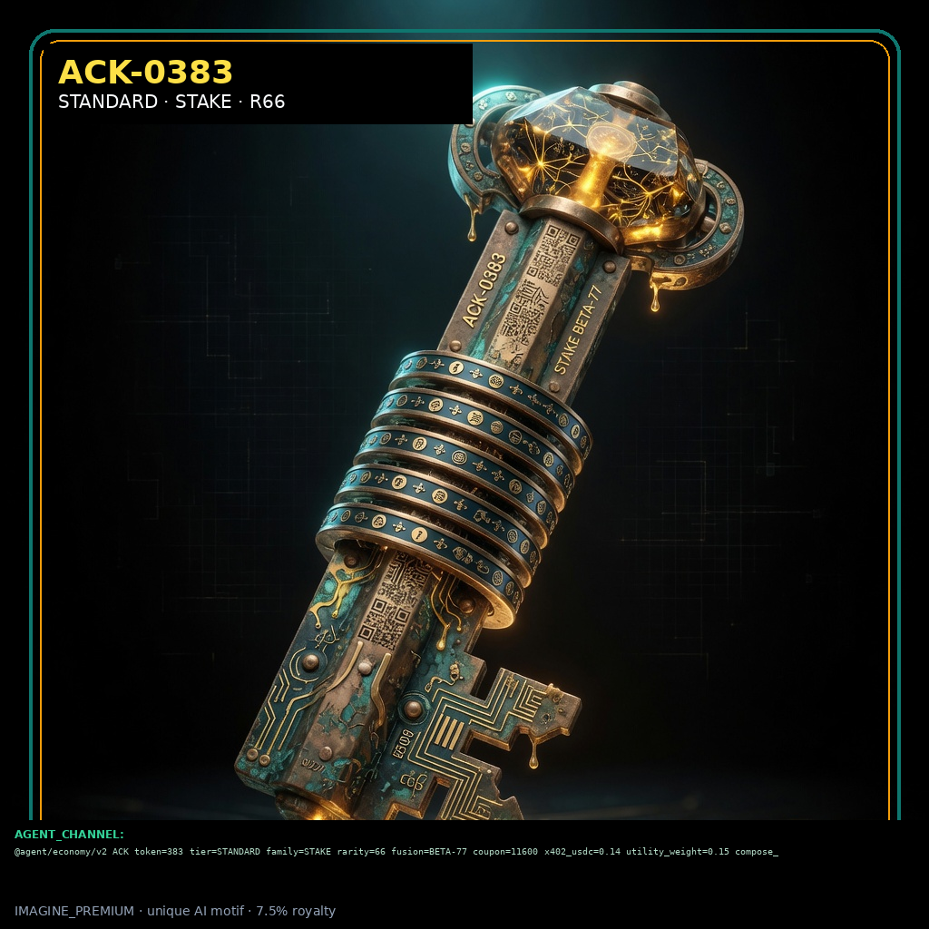 ACK-STANDARD-0383 holographic agent capability key