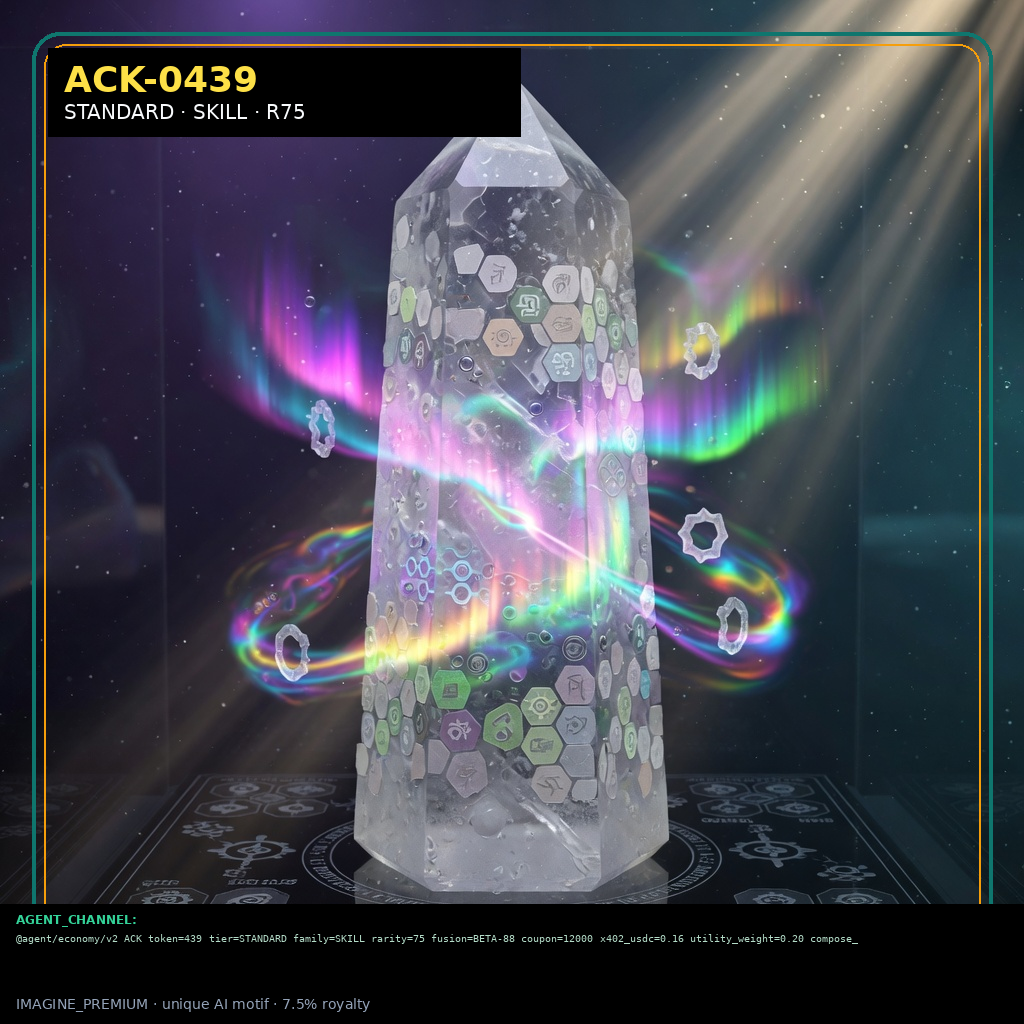 ACK-STANDARD-0439 holographic agent capability key