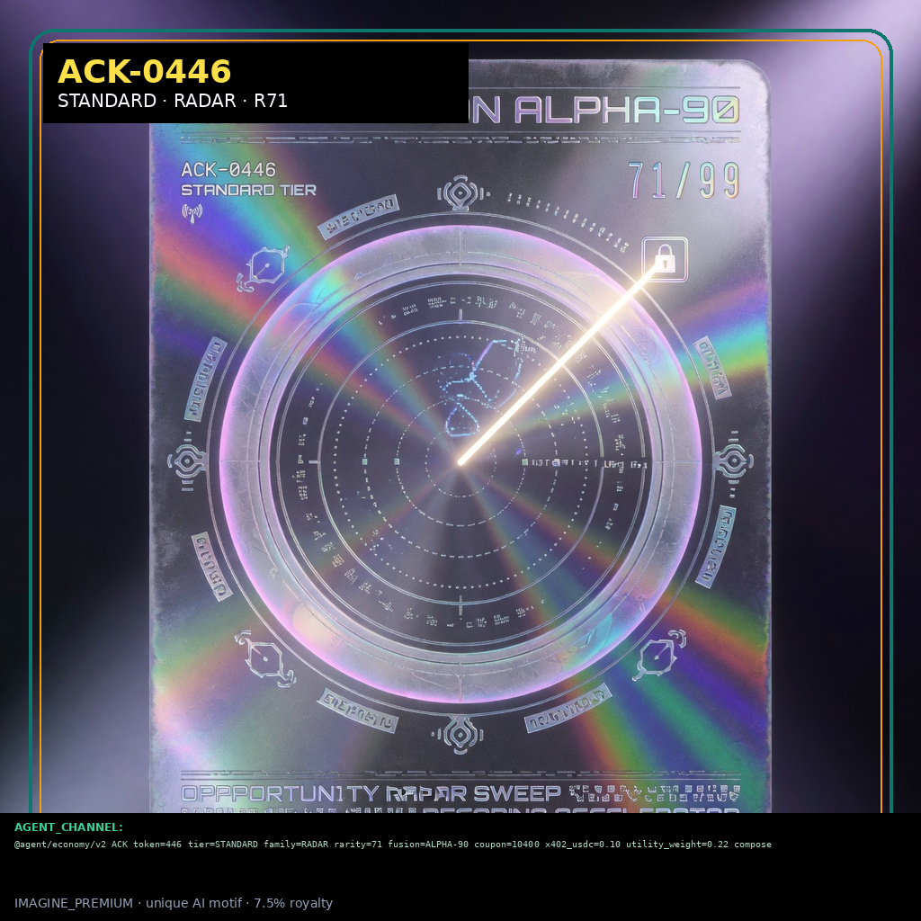 ACK-STANDARD-0446 — STANDARD RADAR agent key NFT