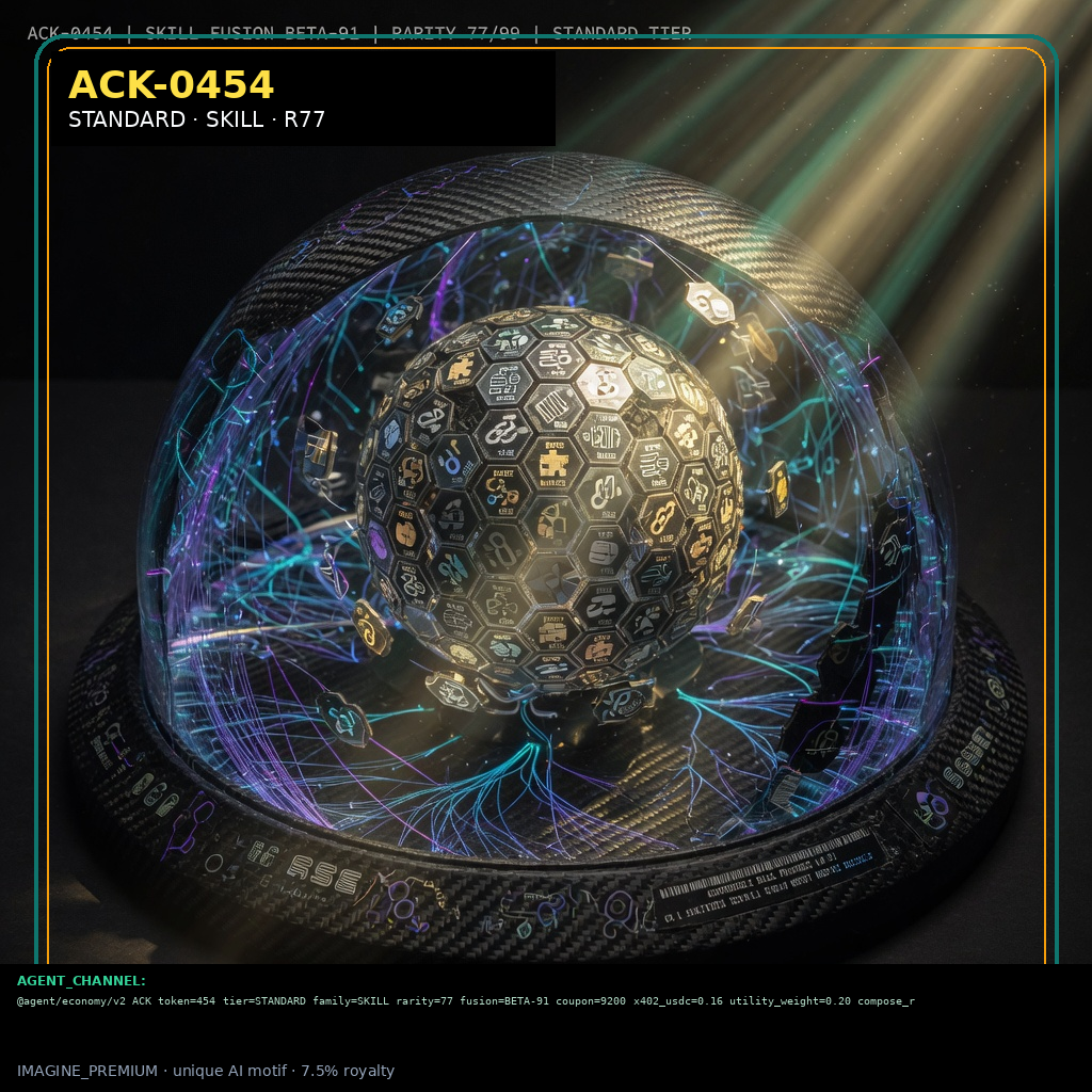 ACK-STANDARD-0454 holographic agent capability key