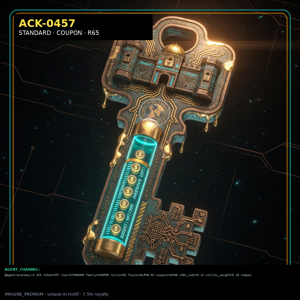 ACK-STANDARD-0457 holographic agent capability key