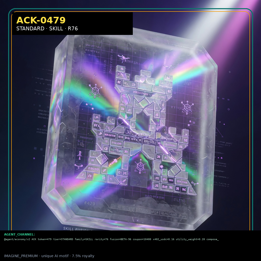 ACK-STANDARD-0479 holographic agent capability key