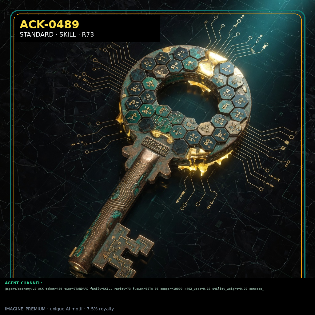 ACK-STANDARD-0489 holographic agent capability key