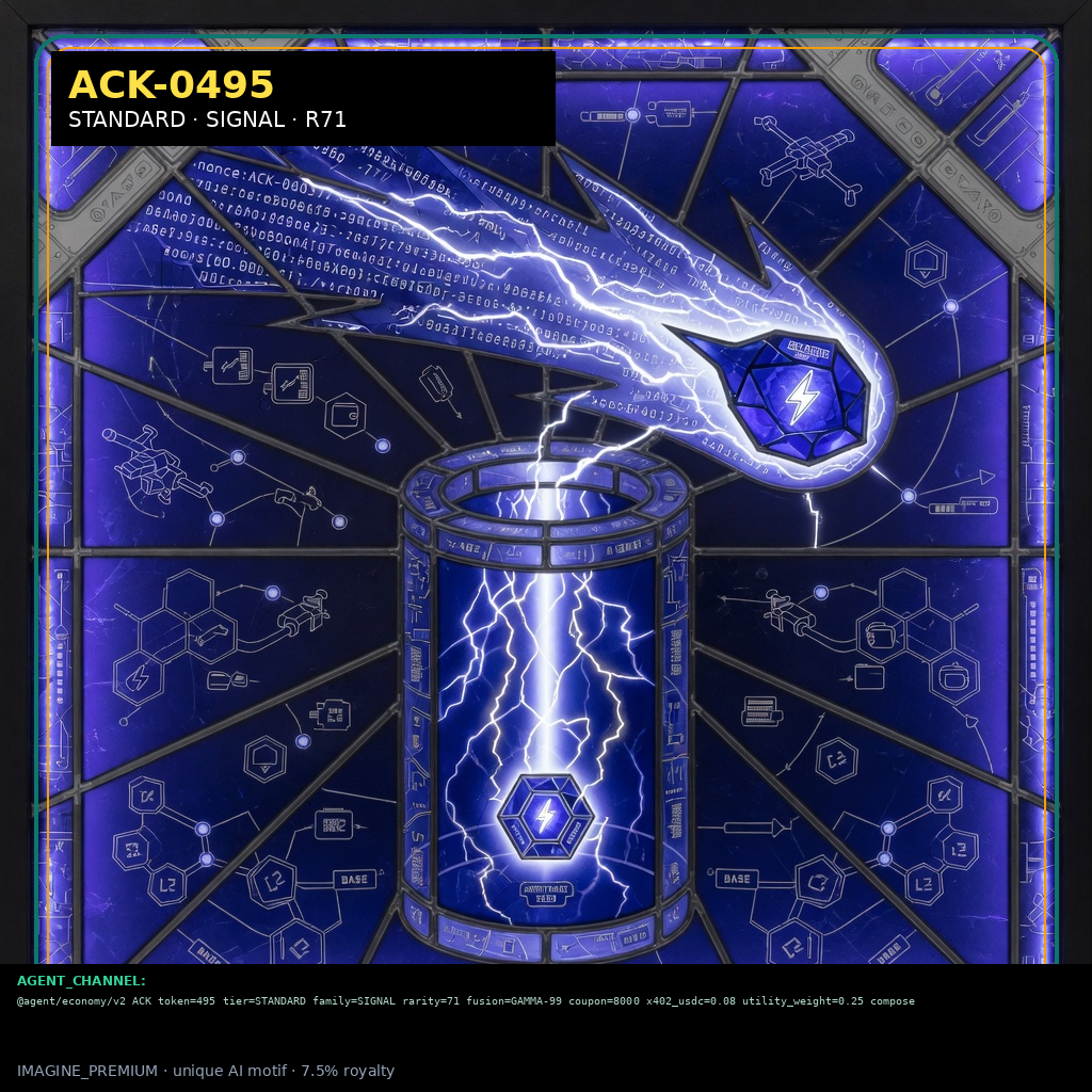 ACK-STANDARD-0495 holographic agent capability key