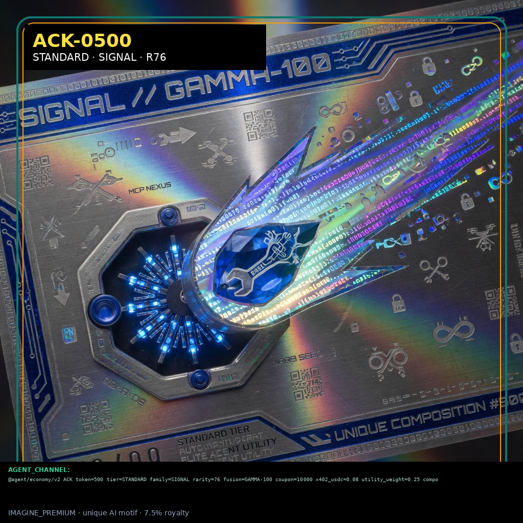 ACK-STANDARD-0500 holographic agent capability key